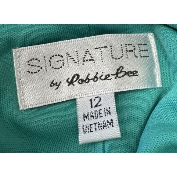 Robbie Bee Sleeveless Tropical Halter Necklace Dress Breezy Resortwear 12… - Picture 5 of 8